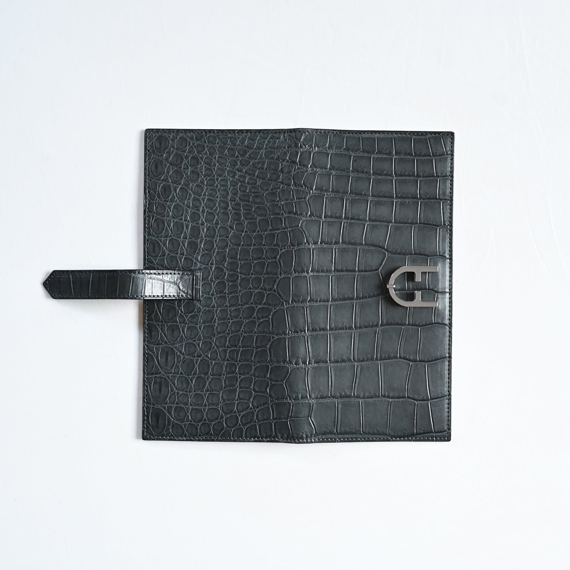 OUTLET《TRIONFAL LONG - GRIGIO》クロコダイル長財布 – AUGUSTO ROMA