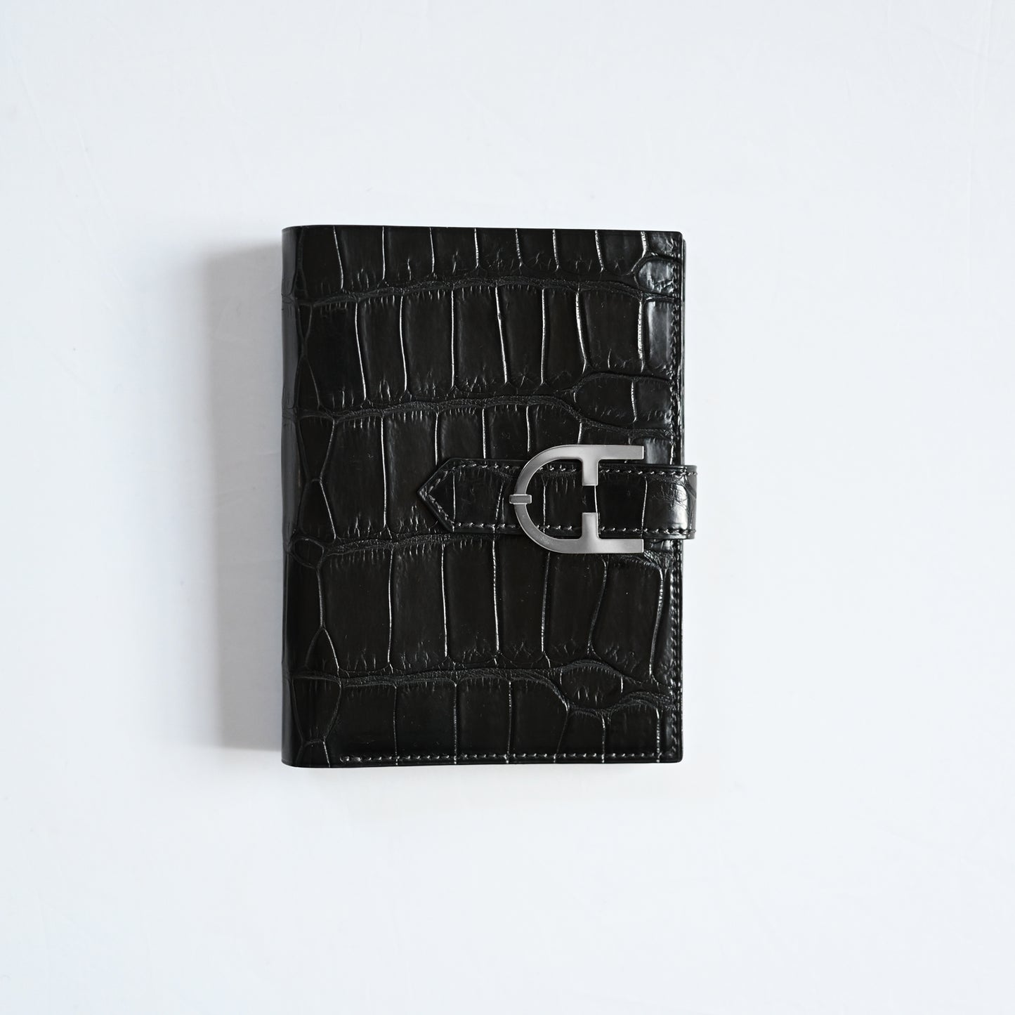 OUTLET《TRIONFAL FOLD - DIVA》クロコダイル二つ折り財布