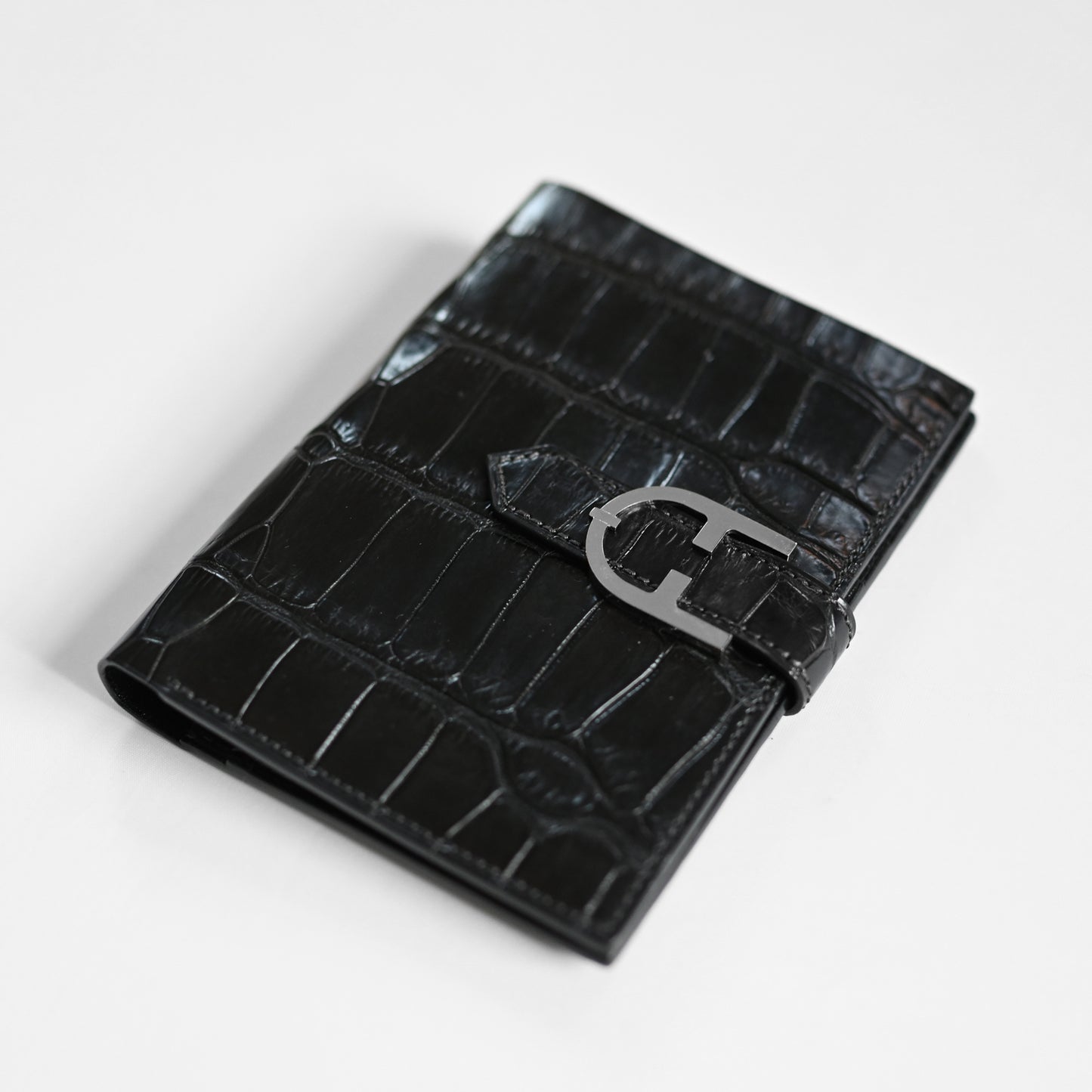 OUTLET《TRIONFAL FOLD - DIVA》クロコダイル二つ折り財布