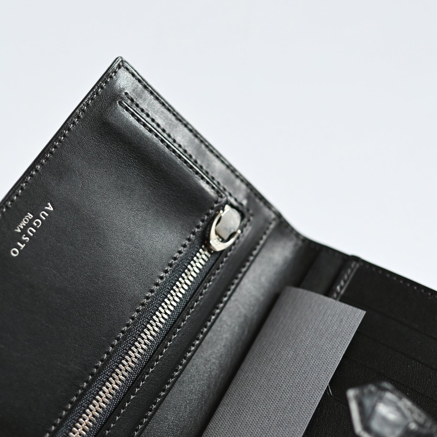 OUTLET《TRIONFAL FOLD - DIVA》クロコダイル二つ折り財布