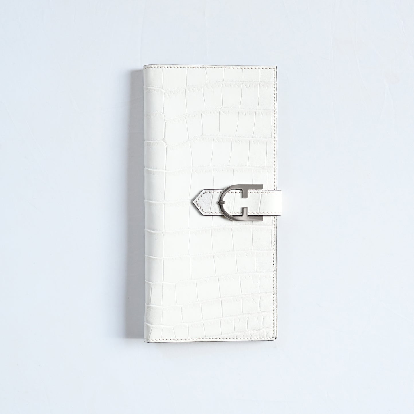 OUTLET《TRIONFAL LONG - HIMALAYA BIANCHISSIMA》クロコダイル長財布