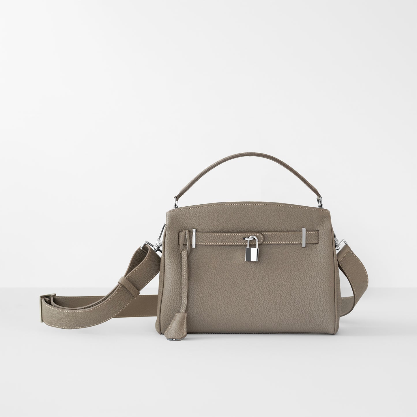 《NAVONA Piccola Taurillon - Taupe》3WAY ミニショルダーバッグ